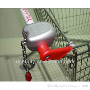 Cheap Price South Africa Supermarket trolley lock with custom coins operated